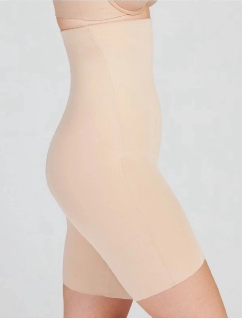 NWT Assests Spanx shaping high-waisted mid-thigh nude shorts shapewear small